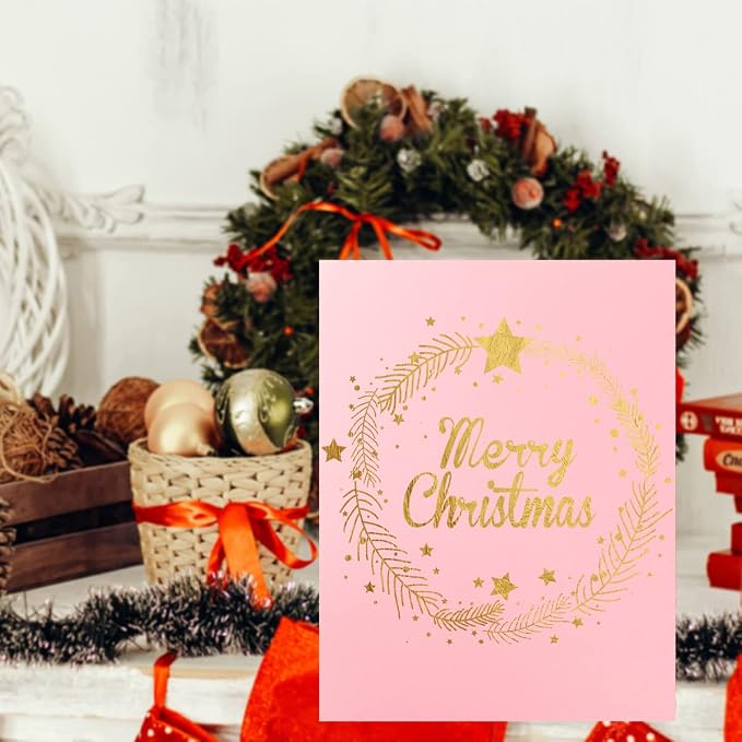 20 Sheets Blank Pink Thick Paper Cardstock, 8.5x11 inches