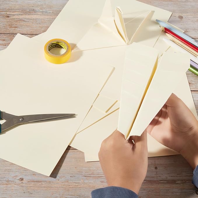 20 Sheets Blank Cream Thick Paper Cardstock, 8.5x11 inches