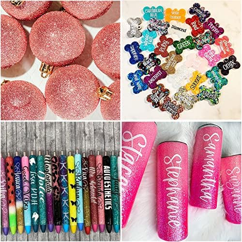 Ultra Fine Glitter 36 Assorted Colors Set, Holographic Glitter Powder for Tumblers, Slime Epoxy Resin Arts and Crafts Glitter, Iridescent Cosmetic Glitter for Body Nail Face Hair Eyeshadow Makeup