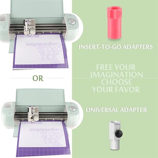 CRAVERLAND Universal Pen Adapter Set for Maker 4 3/Maker/Venture/Explore 4 3/Explore/Air 2/Air,15 Quick Insert-to-Go Adapters Holders with an Universal Pen Adapter Set,Fit All Pens Less Than 0.5in