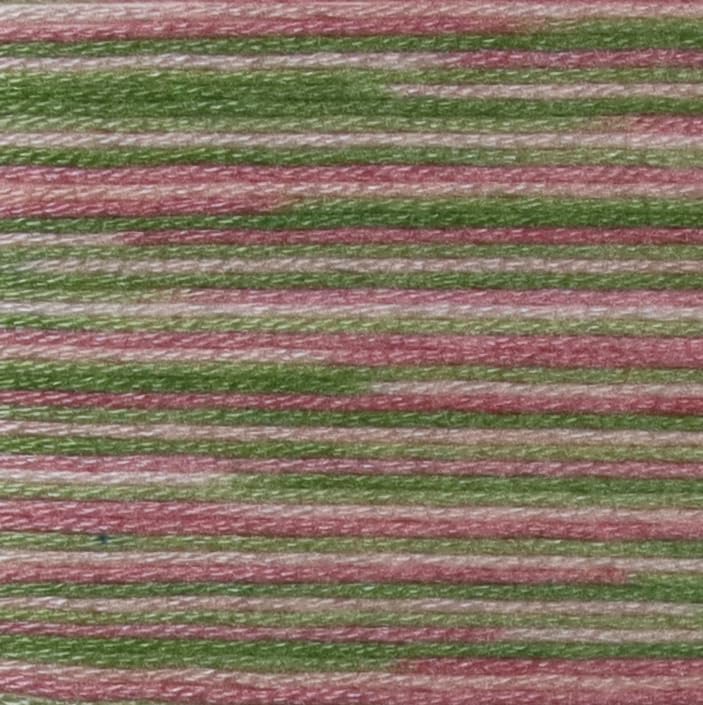 KCS Big skeins of 25 Meters Size 25 Color Variegated Cross Stitch Stranded Threads,6 skeins,4500