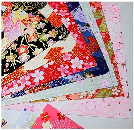 Yuzen Washi Paper 5.5" x 5.5", Japanese Chiyogami Washi Paper 30 Sheets