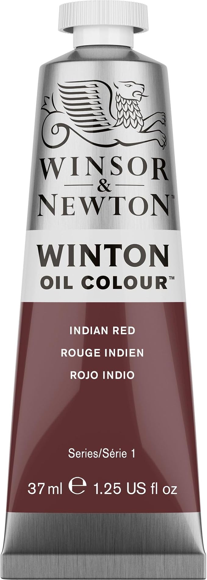 Winsor & Newton Winton Oil Color, 37ml Tube, Indian Red | High-quality pigments, Durable, Lightfast, Permanent, Uniform Consistency, Great Pigment Load