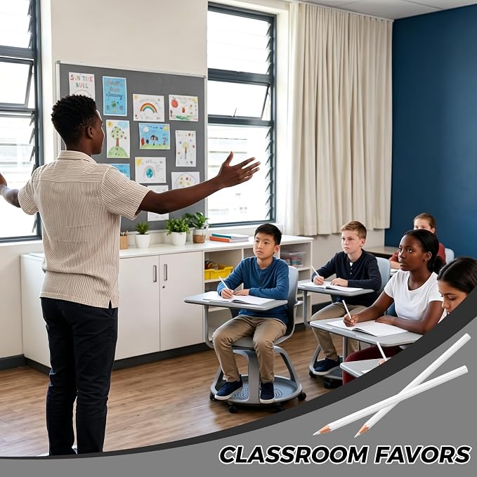 10 PCS White Colored Pencils, Pre-sharpened Professional Wooden Art Pencils Set for Artists Painting | Premium Drawing Sketching Supplies
