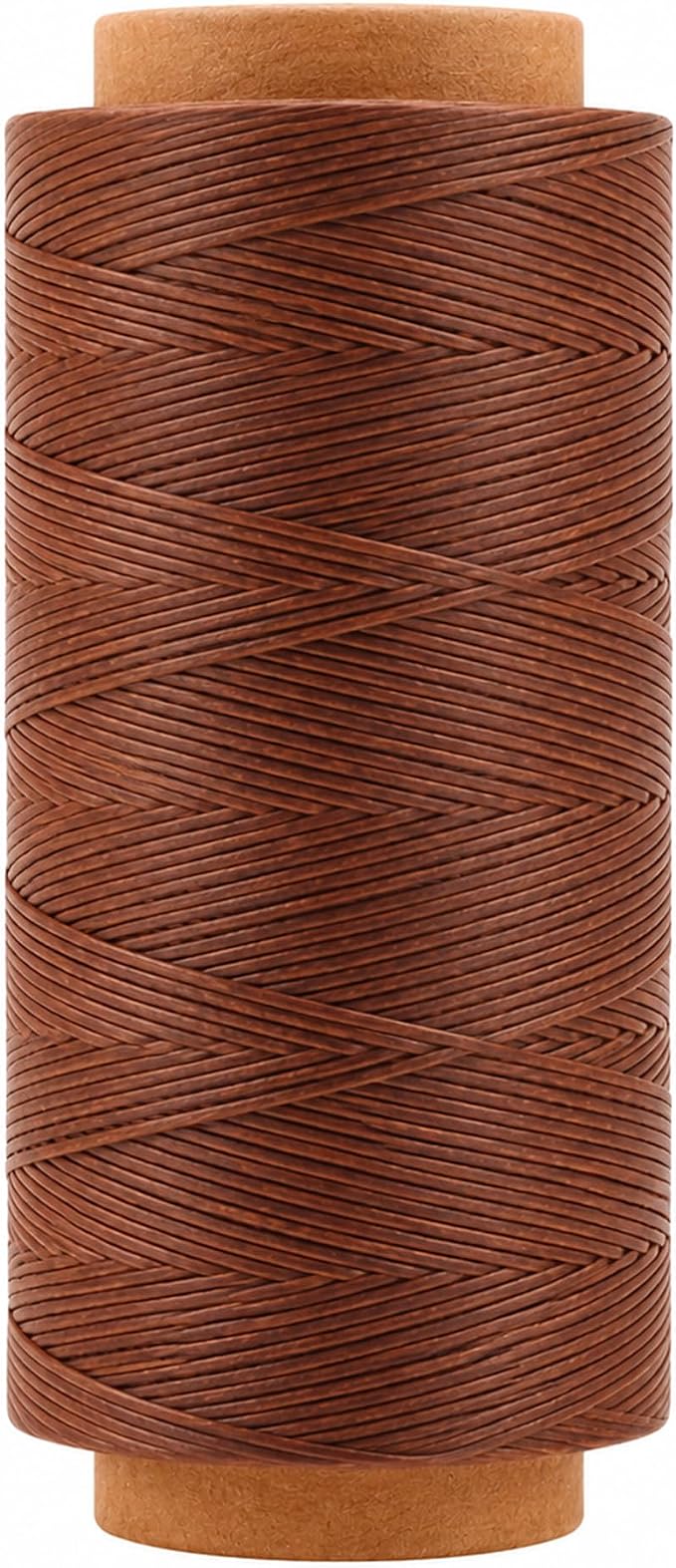 Mandala Crafts 150D 0.8mm Saddle Brown Flat Waxed Thread for Leather Sewing