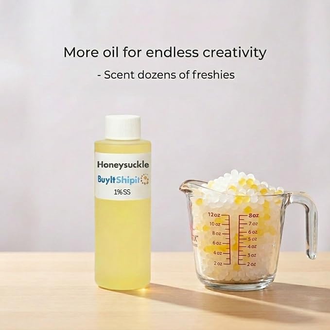 Honeysuckle from Our Floral Collection - 1% SS - Perfect for Adding Aroma to Freshies, Candles, Soaps, and Diffusers -32oz
