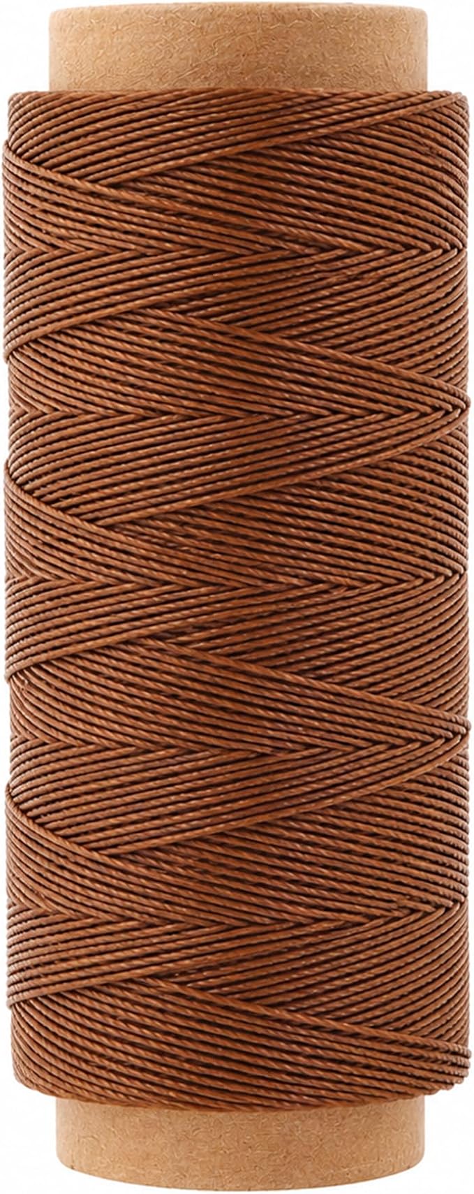 Mandala Crafts 130M 0.55mm Brown Round Waxed Thread for Leather Sewing