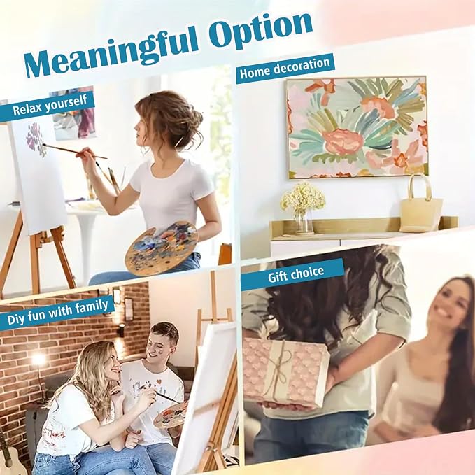 LKHMVCA Happy Fall Scarecrow Pumpkin Paint by Number Kits for Adults, DIY Paint by Numbers Kits for Adults Beginners Without Frame, Acrylic Paint Canvas Painting Kits Art for Home Decor 16x20 Inch