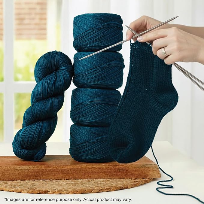 KnitPro Symfonie Fingering Weight Merino Wool Yarn 100g, Peacock Green