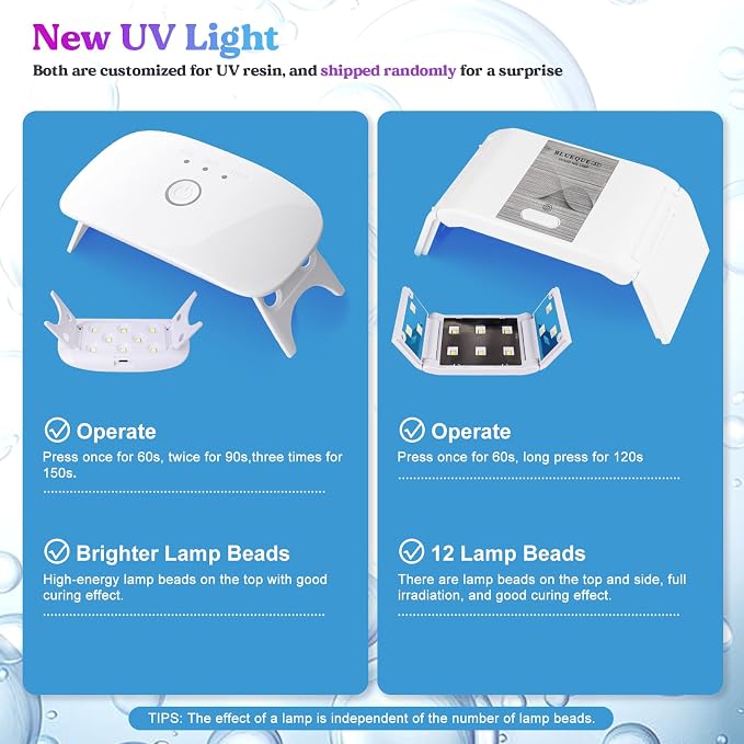 LET'S RESIN UV Resin with Light, Upgraded 200g Starter Kit for Jewelry | Crystal Clear, Low Odor, Anti-Yellowing, Fast Cure, Low Shrinkage, Low Viscosity for UV Jewelry, Earrings, Necklace, Keychain