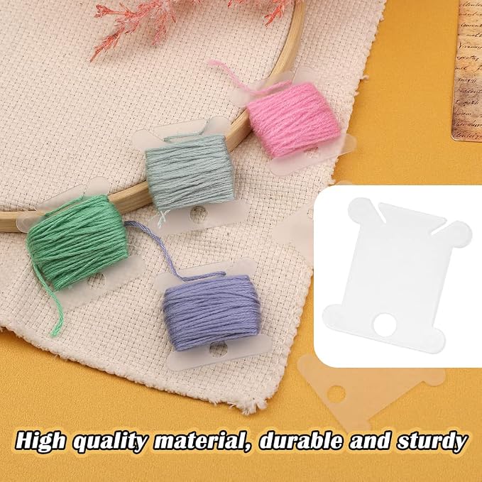 LOKUNN Embroidery Floss Bobbins 150 PCS Embroidery Floss Organizer