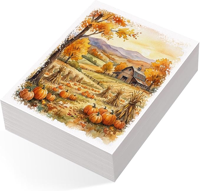 80 Sheets Watercolor Paper, 7 x 10 in, 110 Lb/230 GSM, Cold Press