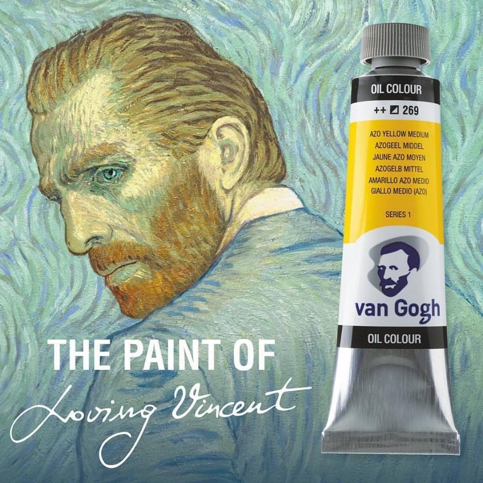 Vangogh Oil Paints - Set of 10, Assorted Colors, 20 ml Tubes