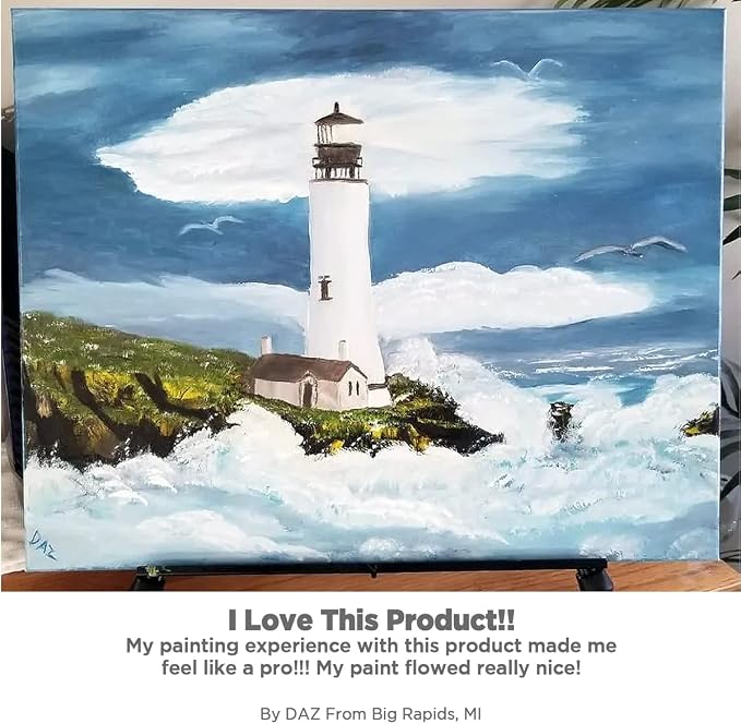 Centurion Deluxe Oil Primed Linen Panel 24" x 30" - 6 Panels - Art Supplies for Oil & Alkyd Paintings, Professional Canvas Replacement, Acid-Free Medium Texture, Rigid MDF Painting Boards
