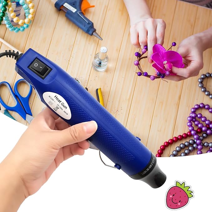 Heat Gun, Mini Hot Air Gun for DIY Crafts Portable Heat Air Gun Tool for Embossing Shrink Wrapping Drying Paint | DIY Crafts, Portable, Embossing, Shrink Wrapping, Drying Paint
