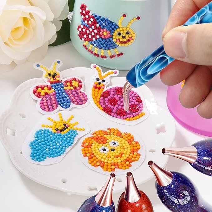 Heyseri Diamond Painting Pens, “Classic Wax Stylus” Diamond Art Pen, Gem Painting Tools Accessories, Gem Art Pen with Metal Tips for 5D Craft Nail