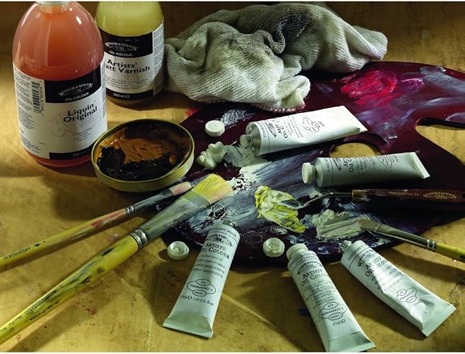 Winsor & Newton Artists' Oil Colour Paint Introductory Set, Ten 21ml Tubes, Crimson,Yellow,Green, 0.7 Fl Oz (Pack of 10) | Formulated with the finest pigments with excellent tinting strength; use thickly or thin to a very fine glaze.