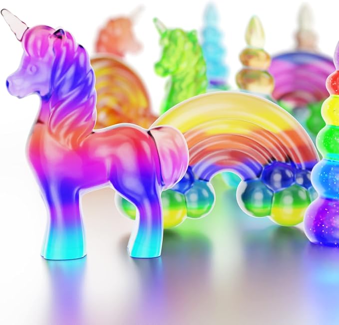 Unicorn Soap Making Kit for Kids - Girls Crafts DIY Project Age 6+ Years | Unicorn Girl Birthday Gifts - Science Activity Teenage Gift - Make Your Own Soap - Craft Toys Ages 6 7 8 9 10 11 12 Years