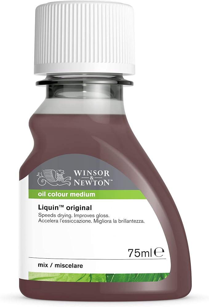 Winsor & Newton Liquin Original Medium, 75ml (2.5-oz) Bottle | Essential medium for oil painters that reduces drying time and enhances transparency, gloss, and blending.