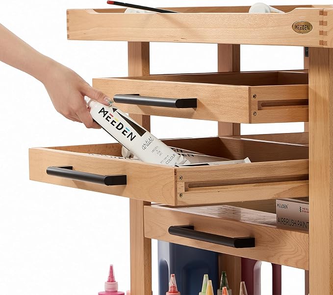 MEEDEN Extra Large Art Supplies Storage Cart: 5-Tier Utility Rolling Cart