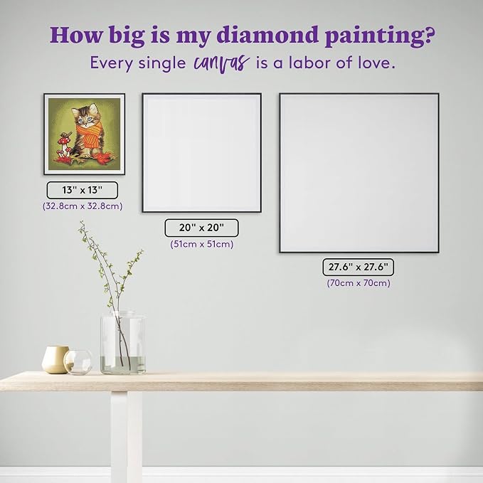 DIAMOND ART CLUB Making Friends - Kitty Diamond Art Kits for Adults