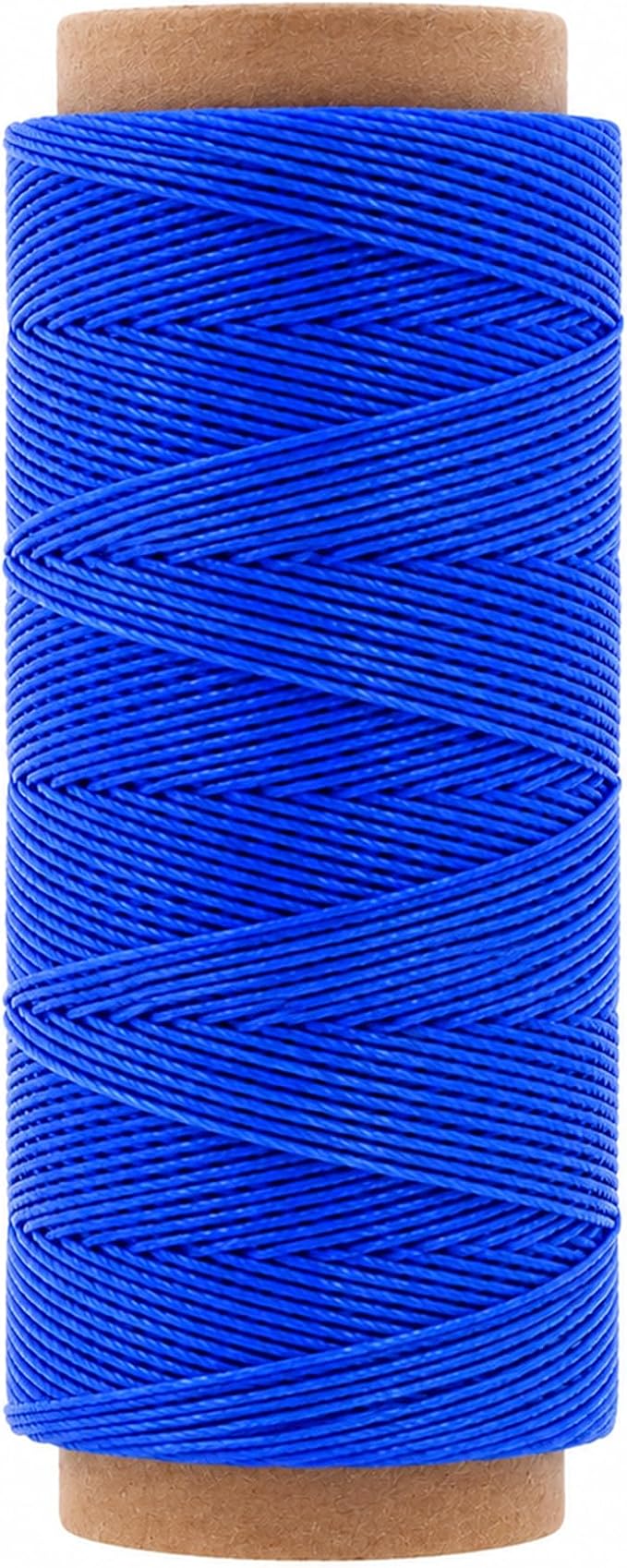 Mandala Crafts 80M 0.8mm Blue Round Waxed Thread for Leather Sewing