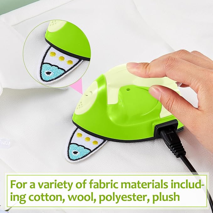 Honoson Mini Craft Iron with Charging Base Tiny,Green Series