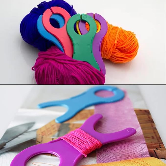 Joyangy 40-Pack Large Yarn Bobbins 5-Color Thread Spool Holder