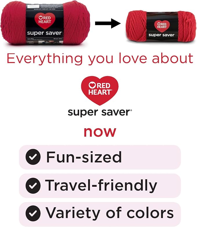 Red Heart Super Craft Kit Brights, Yarn for Crocheting and Knitting