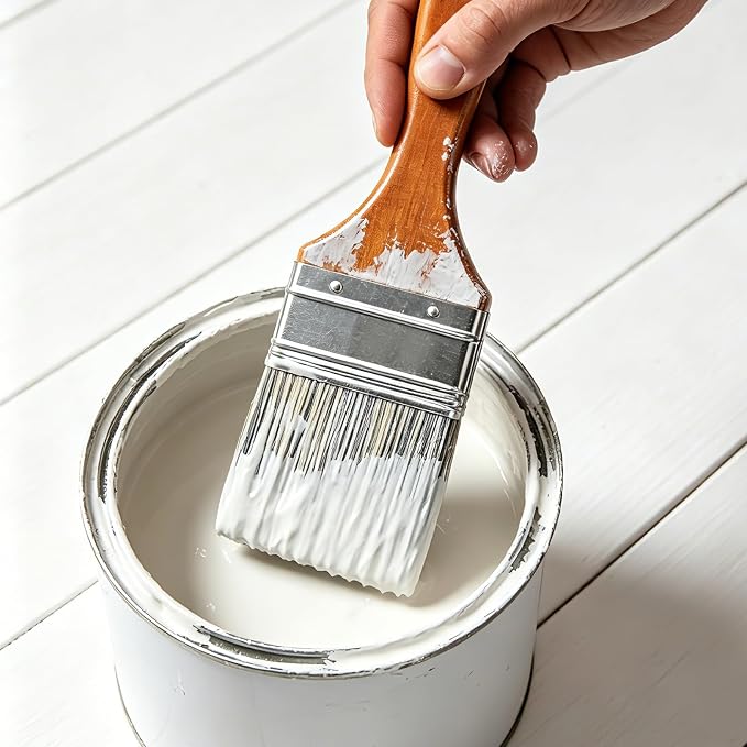 Great Andrew Paint Brushes 2 Inch, Wood Handle, 3 Pack