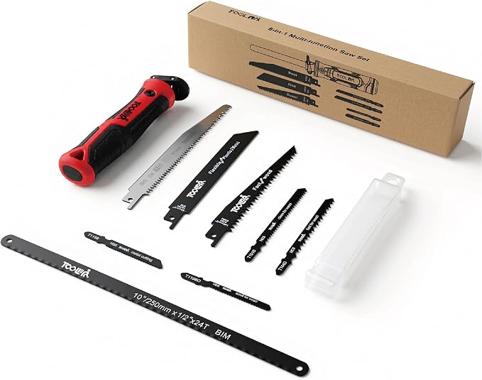 8-In-1 Multi Blades Hand Saw, Drywall, Hacksaw, Jab Saw & Wood Cutter Tool