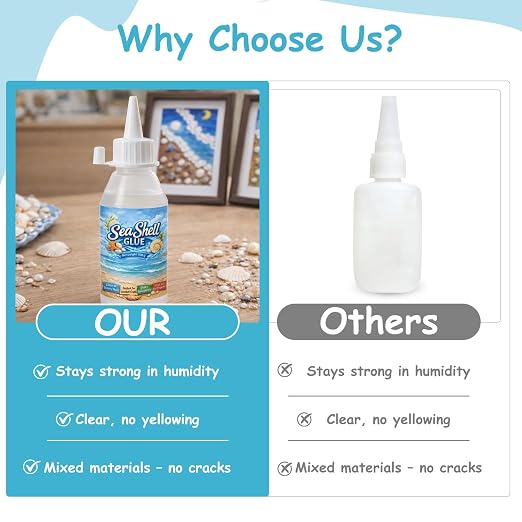 200ml Sea Shell Glue for Crafts, Ideal for Hobbyists & Crafters