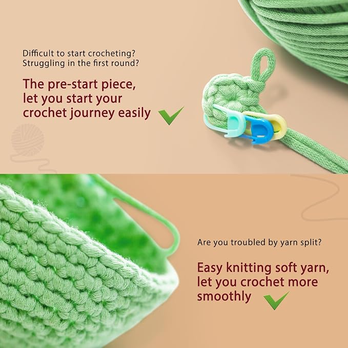 CrochetBox Crochet Kit for Beginners Adults - Highland Cow Starters Crochet Kit, Beginners Crocheting Kitting for Adults Teen, Craft Gifts with Crochets Yarns, Hook, Step-by-Step Video, Instruction