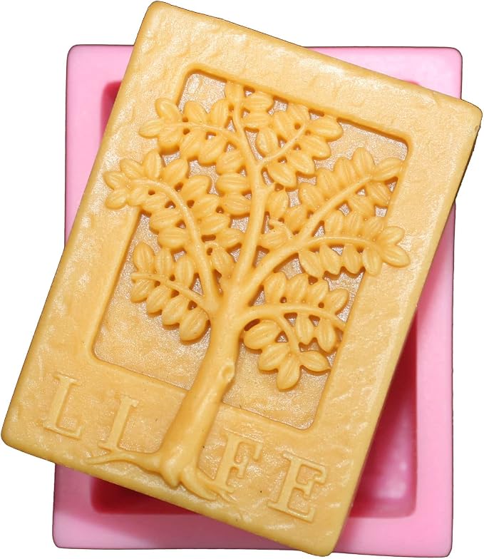 Tree Pattern Silicone Soap Mold for Natural Skincare Soap Making, DIY Skincare Products & Small Business Soap (Life)