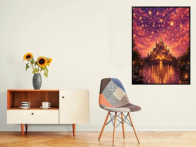 Benjenes Castle Diamond Art Kits for Adults Fantasy Diamond Painting Kits
