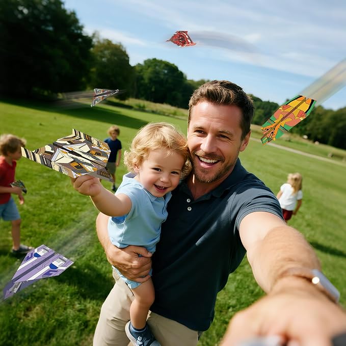 Elfew Paper Airplane Kit for Kids Ages 6-8 8-12, Kids Craft Activity Kit