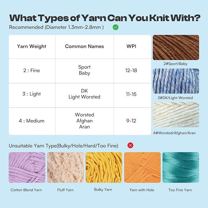 Caydo Automatic i Cord Knitting Machine Pro for Fast DIY Handmade Crafts | Hands-Free Electric Yarn Knitter, Make iCord Flower Handicrafts & Romantic Home Ornament, Ideal Present for Crocheters Purple