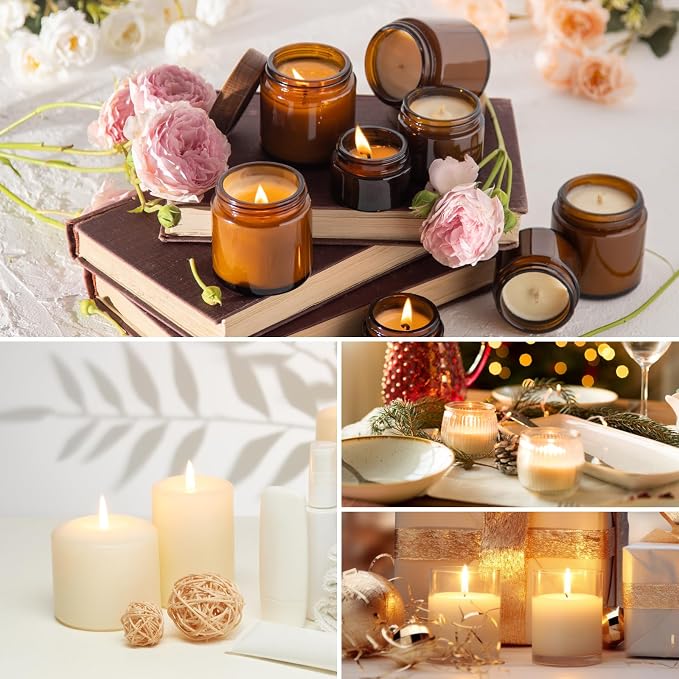 FUHITIM Soy Candle Wax for Candle Making 10 lbs Bag | Premium Natural Soy Wax Flakes, No additives and Pure, 100 Cotton Candle Wicks, 100 Wick Stickers, & 2 Centering Devices