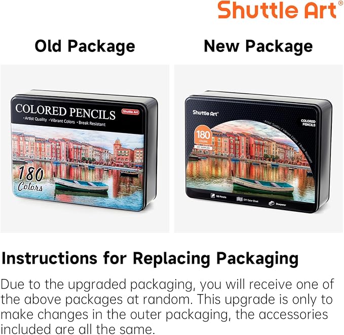 Shuttle Art 180 Coloring Pencils for Adults, Soft Core Coloring Pencils Set with 4 Sharpeners, Professional Color Pencils for Artists Kids Adults Sketching and Drawing