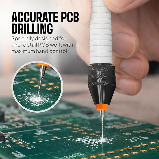 Precision Pin Vise Hand Drill Set, 28 Micro Drill Bits for Jewelry & Resin