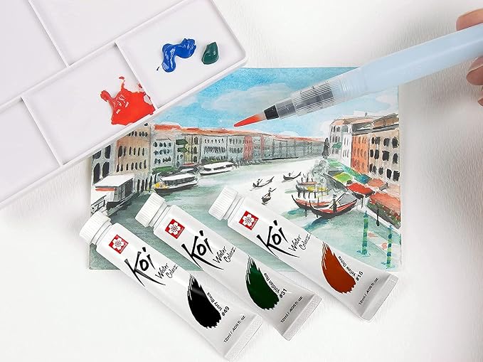 SAKURA Koi Watercolor Sets, 12 Colors, 12 ml Tubes