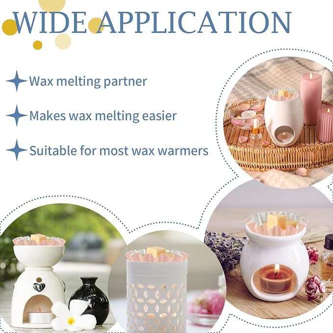 PEASUG 50 Pcs Wax Melt Liners, Wax Melt Warmer Liners, Leakproof & Reusable Wax Melt Cups for Wax Burner, Wax Melters, Candle Warmers, Scented Wax, Plug Warmers, Electric Wax Warmers, Pink