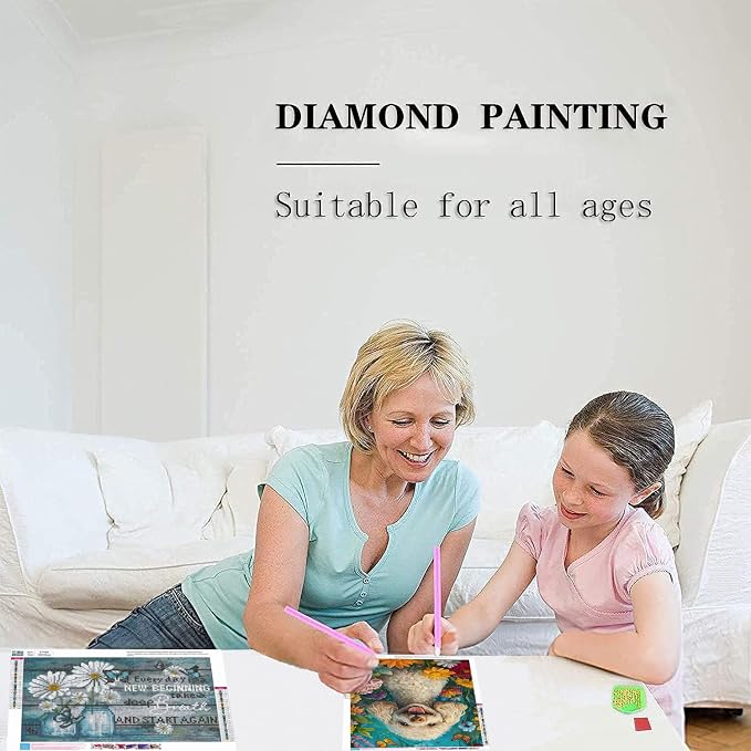 TCDZMYGS Dog Diamond Art Kits for Adults,Diamond Painting Kits 12X16 Inch