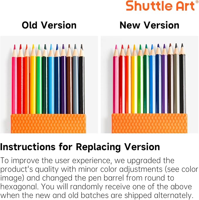 Shuttle Art Colored Pencils Bulk, 408 Pack Coloring Pencil Set Plus 20 Sharpeners, 12 Assorted Colors, Classroom Pack School Supplies