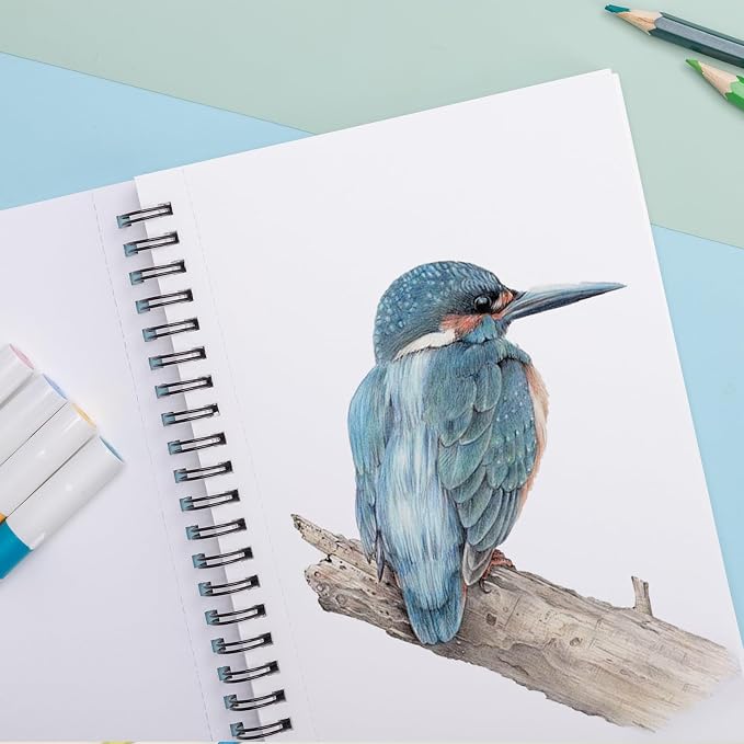5.5 × 8.5 Inch Marker Paper Pad, 30 Sheets, 200gsm, Double-Sided
