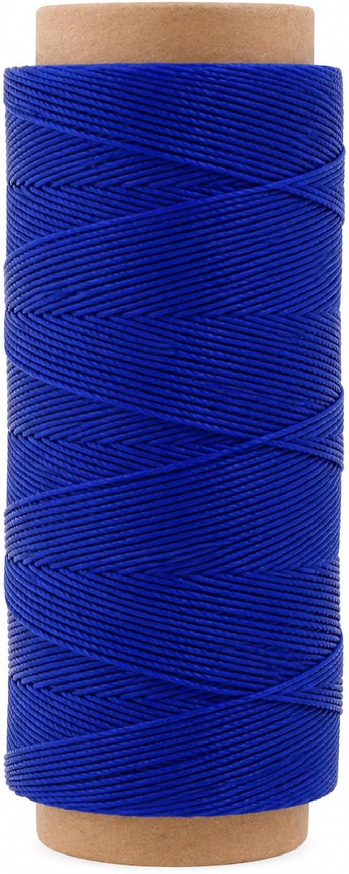 Mandala Crafts 80M 0.8mm Royal Blue Round Waxed Thread for Leather Sewing