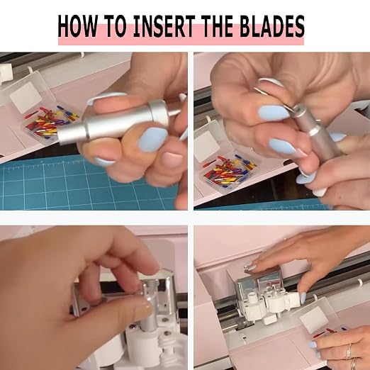 THANMAO 40 Pcs Replacement Blades Compatible with Explore Air 2/Air 3 /Maker/Maker 3/4 Cutting Machines - includ 10PCS Fine-Point Blades, 20PCS Standard Blaeds and 10PCS Deep Cutting Blades