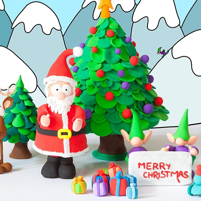 Air Dry Modeling Clay Kit - 24 Colors with 3 Sculpting Tools - Magic Foam Clay for Kids & Adults - DIY Molding Gift for Boys & Girls (Pack of 3)