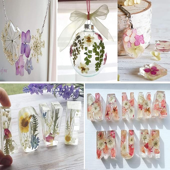150PCS Purple Dried Pressed Flowers with Butterfly Stickers - YouthBro Real Nature Flowers Set for Resin DIY Jewelry Candle Soap Vase Making Nail Card Scrapbook Art Craft Floral Decors