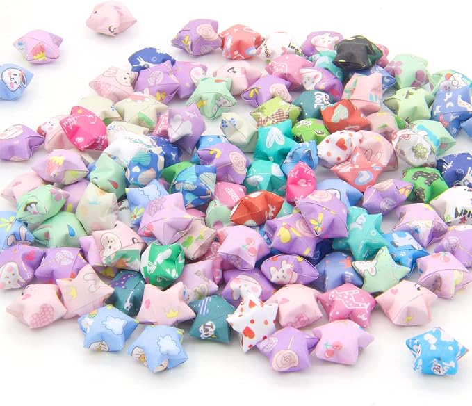 2240 Sheets Origami Star Paper Strips, 4 Cartoon DIY Handcrafts MingQiEven